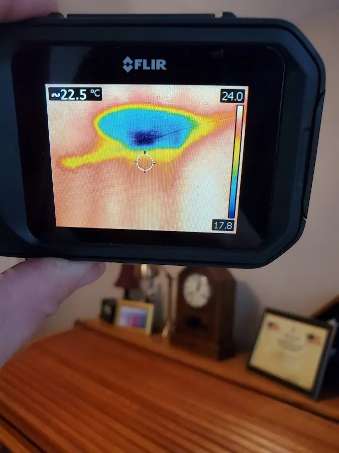 Thermal imaging inspection for water damage in Port Jefferson
